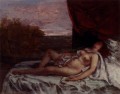 Femme Nue Endormie Réaliste réalisme peintre Gustave Courbet